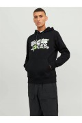 JACK&JONES 12240214 ON YAZILI KAPUSONLU  SWEAT