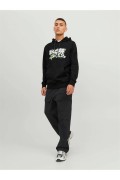 JACK&JONES 12240214 ON YAZILI KAPUSONLU  SWEAT
