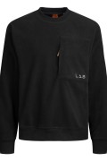 JACK&JONES 12241523 YUVARLAK YAKA GOGUS CEP DETAYLI POLAR SWEAT