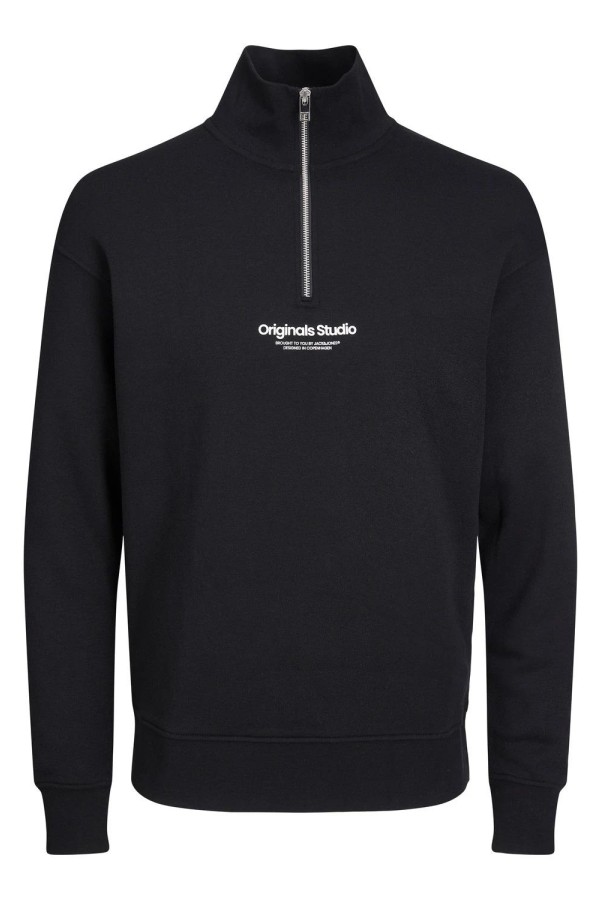 JACK&JONES 12241777 ORIGINALS STUDIO ONDEN YAZILI FERMUARLI SWEATSHIRT