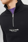 JACK&JONES 12241777 ORIGINALS STUDIO ONDEN YAZILI FERMUARLI SWEATSHIRT