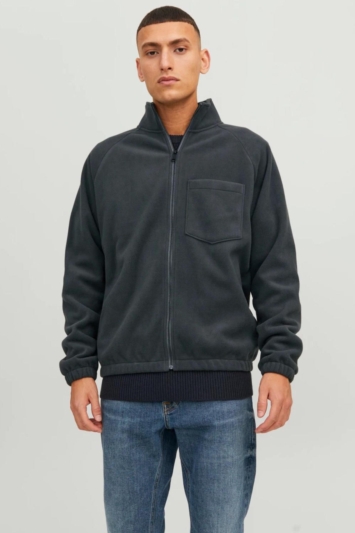 JACK&JONES 12241924 ON FERMUARLI ALT LASTIKLI POLAR SWEAT