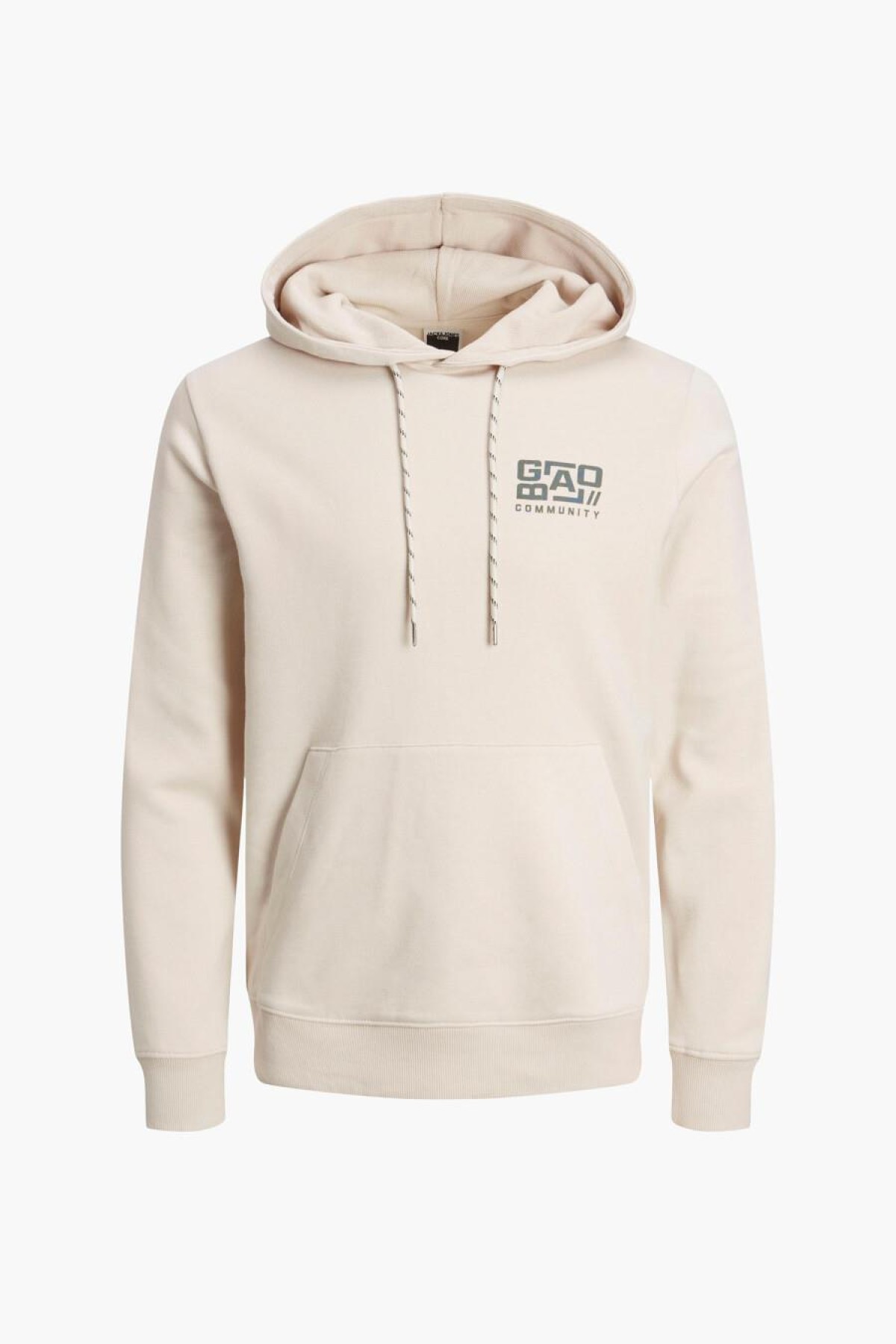 JACK&JONES 12242225 GOGUS YAZILI KAPUSONLU 2 IPLIK SARDONLU SWEAT JACK&JONES 12242225 GOGUS YAZILI KAPUSONLU 2 IPLIK SARDONLU SWEAT