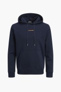 JACK&JONES 12242225 GOGUS YAZILI KAPUSONLU 2 IPLIK SARDONLU SWEAT