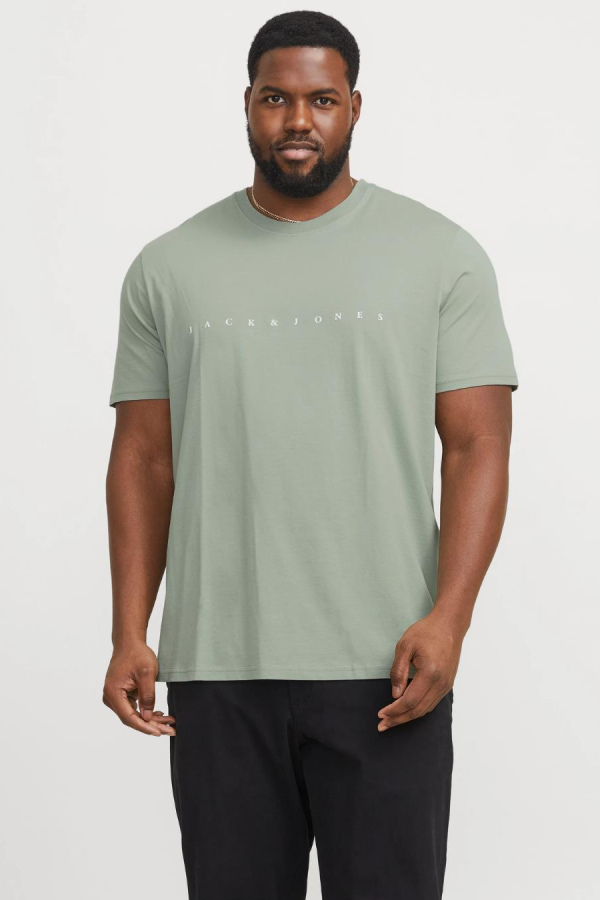 JACK&JONES 12243625 JJESTAR  PAMUKLU ON JACK&JONES BUYUK BEDEN 0 YAKA KISA KOL TSHIRT