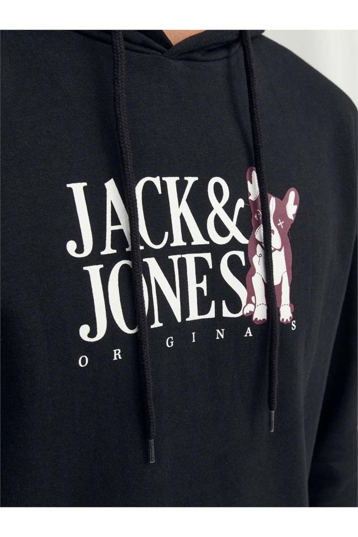 JACK&JONES 12244219 ORGINALS YAZILI KOPEK BASKILI KAPUSONLU SWEAT JACK&JONES 12244219 ORGINALS YAZILI KOPEK BASKILI KAPUSONLU SWEAT