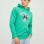 JACK&JONES 12244219 ORGINALS YAZILI KOPEK BASKILI KAPUSONLU SWEAT