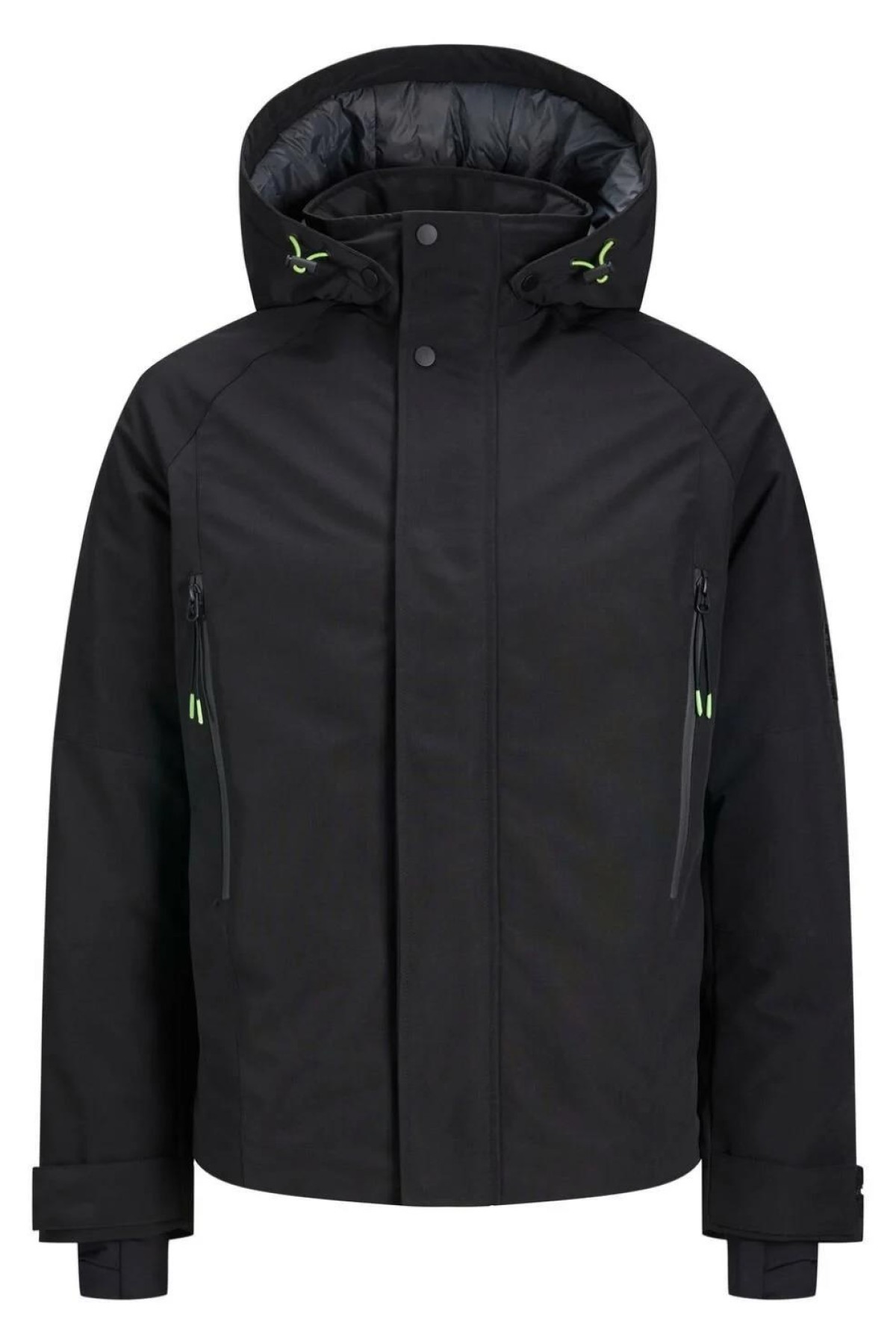 JACK&JONES 12245344 FERMUARLI KOL DETAYLI KAPUSONLU KALIN MONT