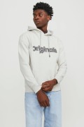 JACK&JONES 12246802 ORIGINALS YAZILI KAPUSONLU SARDONLU SWEATSHIRT