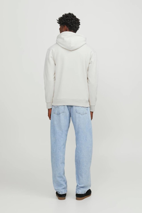 JACK&JONES 12246802 ORIGINALS YAZILI KAPUSONLU SARDONLU SWEATSHIRT