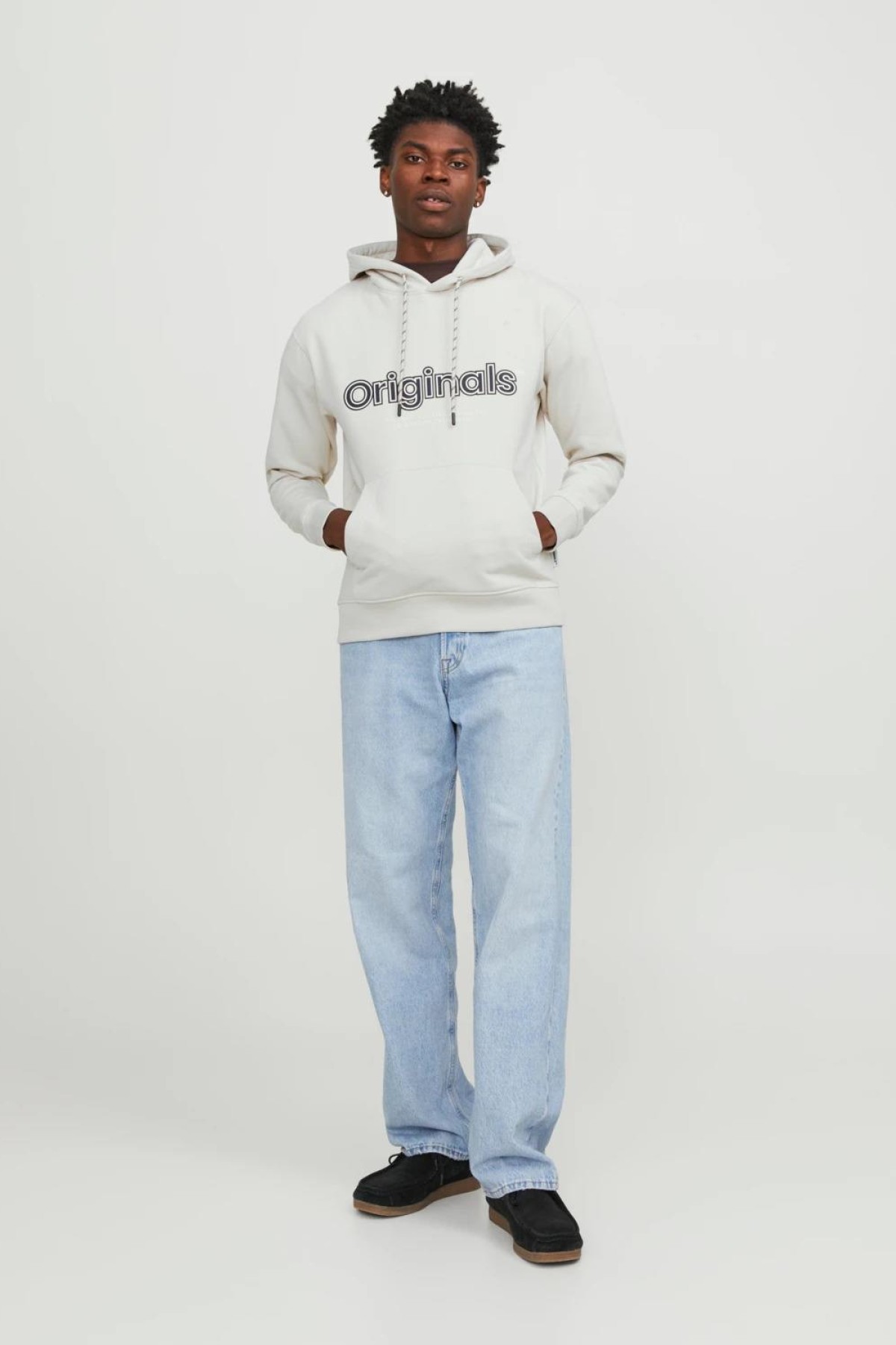 JACK&JONES 12246802 ORIGINALS YAZILI KAPUSONLU SARDONLU SWEATSHIRT JACK&JONES 12246802 ORIGINALS YAZILI KAPUSONLU SARDONLU SWEATSHIRT