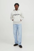 JACK&JONES 12246802 ORIGINALS YAZILI KAPUSONLU SARDONLU SWEATSHIRT