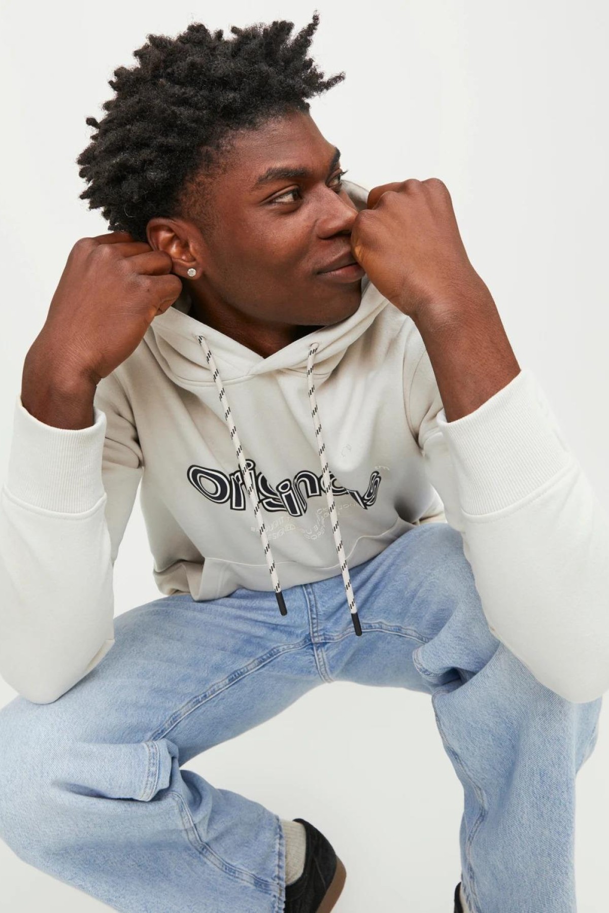 JACK&JONES 12246802 ORIGINALS YAZILI KAPUSONLU SARDONLU SWEATSHIRT JACK&JONES 12246802 ORIGINALS YAZILI KAPUSONLU SARDONLU SWEATSHIRT
