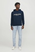JACK&JONES 12246802 ORIGINALS YAZILI KAPUSONLU SARDONLU SWEATSHIRT