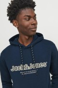 JACK&JONES 12246802 ORIGINALS YAZILI KAPUSONLU SARDONLU SWEATSHIRT