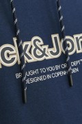 JACK&JONES 12246802 ORIGINALS YAZILI KAPUSONLU SARDONLU SWEATSHIRT