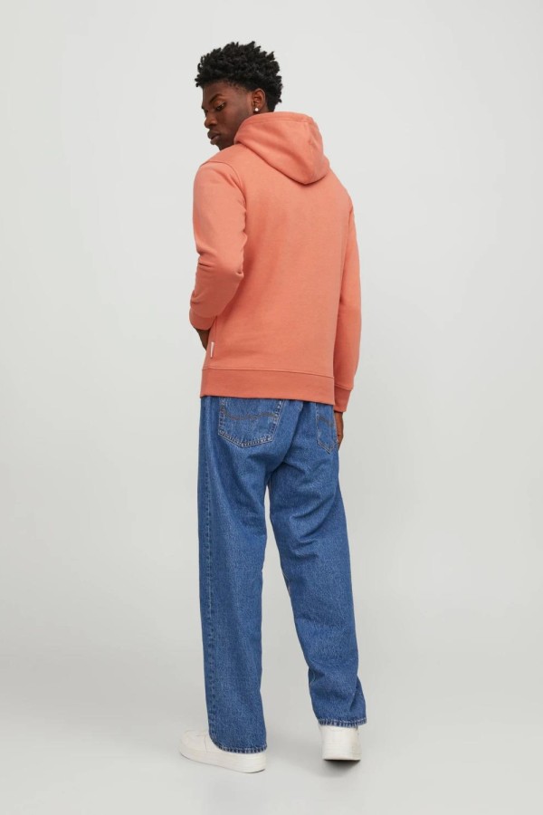 JACK&JONES 12246802 ORIGINALS YAZILI KAPUSONLU SARDONLU SWEATSHIRT