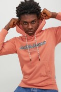 JACK&JONES 12246802 ORIGINALS YAZILI KAPUSONLU SARDONLU SWEATSHIRT