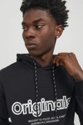 JACK&JONES 12246802 ORIGINALS YAZILI KAPUSONLU SARDONLU SWEATSHIRT