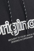 JACK&JONES 12246802 ORIGINALS YAZILI KAPUSONLU SARDONLU SWEATSHIRT