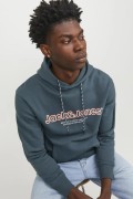 JACK&JONES 12246802 ORIGINALS YAZILI KAPUSONLU SARDONLU SWEATSHIRT