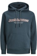 JACK&JONES 12246802 ORIGINALS YAZILI KAPUSONLU SARDONLU SWEATSHIRT