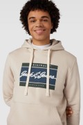 JACK&JONES 12247302 ON YAZILI 2 IPLIK SARDONLU KAPUSONLU  SWEAT