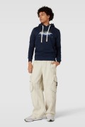 JACK&JONES 12247302 ON YAZILI 2 IPLIK SARDONLU KAPUSONLU  SWEAT