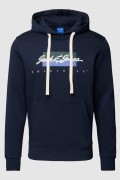 JACK&JONES 12247302 ON YAZILI 2 IPLIK SARDONLU KAPUSONLU  SWEAT