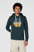 JACK&JONES 12247302 ON YAZILI 2 IPLIK SARDONLU KAPUSONLU  SWEAT