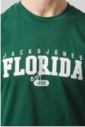 JACK&JONES 12247773 PASEDANA YAZILI  0 YAKA KISA KOL TSHIRT