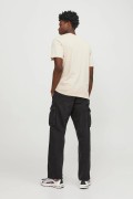 JACK&JONES 12247779 ON CIZGI UZERI YAZILI   0 YAKA KISA KOL TSH