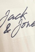 JACK&JONES 12247779 ON CIZGI UZERI YAZILI   0 YAKA KISA KOL TSH