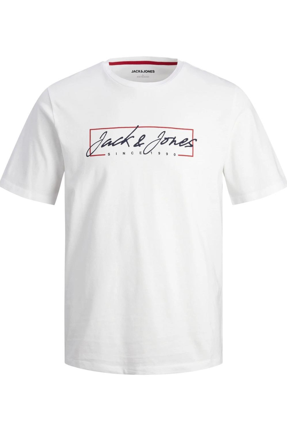 JACK&JONES 12247779 ON CIZGI UZERI YAZILI 0 YAKA KISA KOL TSH JACK&JONES 12247779 ON CIZGI UZERI YAZILI 0 YAKA KISA KOL TSH