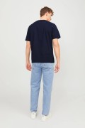 JACK&JONES 12247779 ON CIZGI UZERI YAZILI   0 YAKA KISA KOL TSH