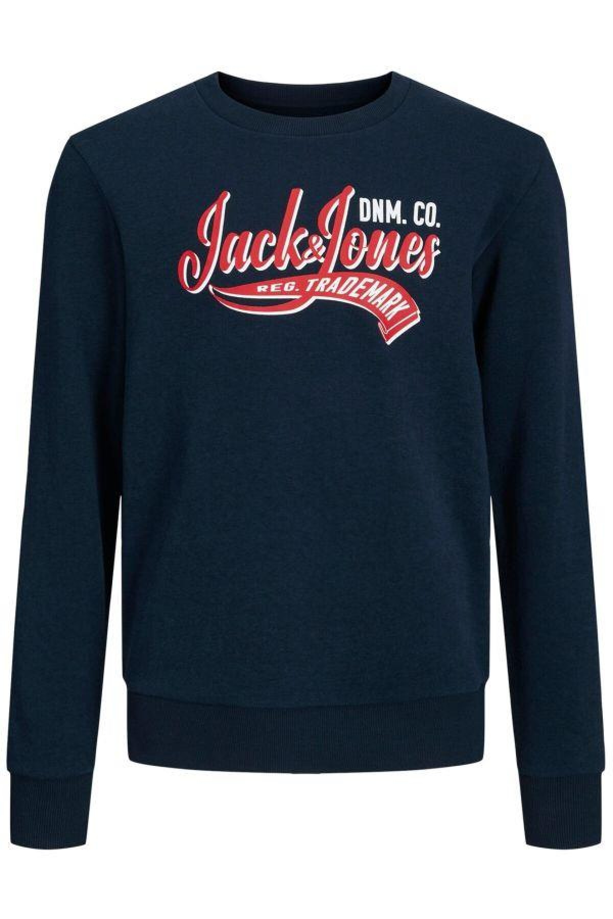 JACK&JONES 12248394 JJ LOGO YAZI BASKILI 0 YAKA 2 IPLIK SARDONLU SWEAT