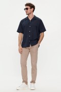 JACK&JONES 12248594 LINEN BLEND KISA KOL GOMLEK JACK&JONES 12248594 LINEN BLEND KISA KOL GOMLEK