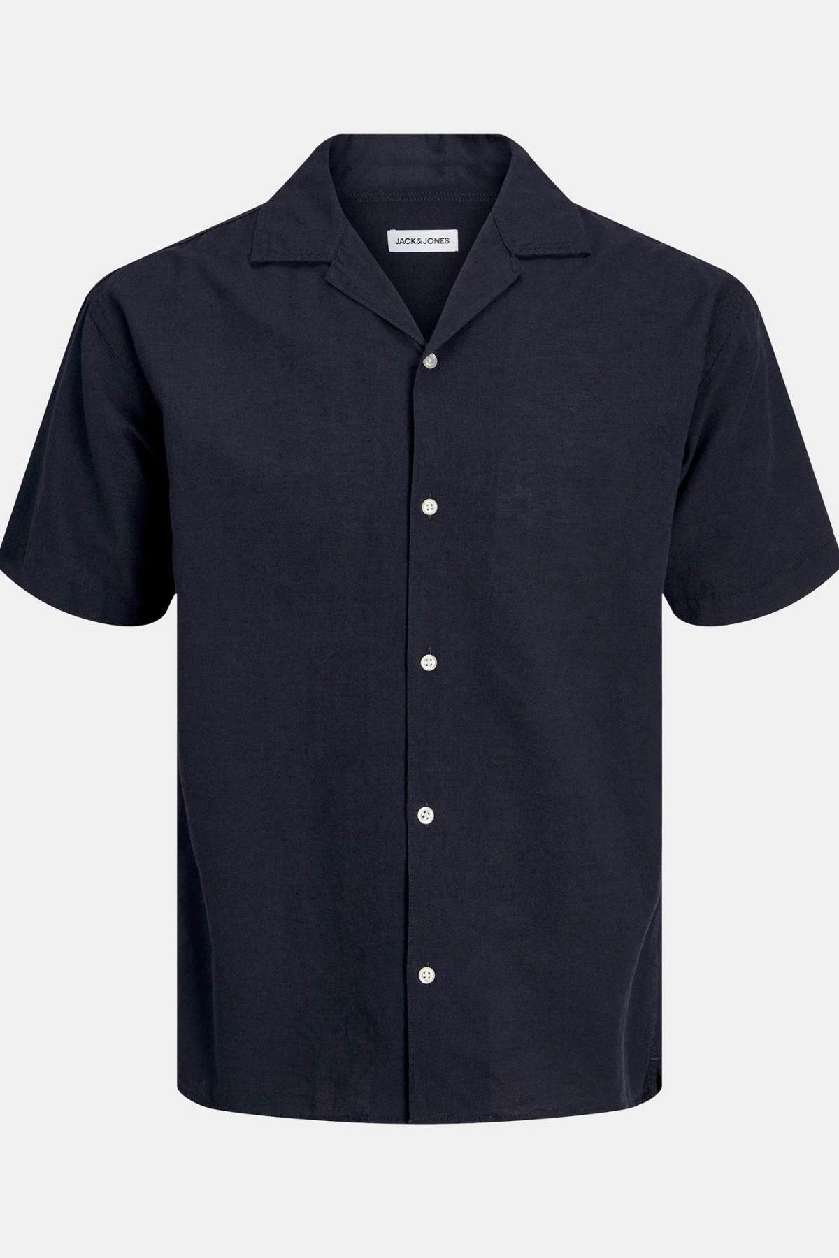 JACK&JONES 12248594 LINEN BLEND KISA KOL GOMLEK JACK&JONES 12248594 LINEN BLEND KISA KOL GOMLEK
