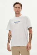 JACK&JONES 12248600 ONU YAZILI   0 YAKA KISA KOL TSHIRT