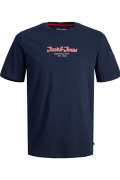 JACK&JONES 12248600 ONU YAZILI   0 YAKA KISA KOL TSHIRT