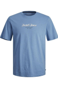 JACK&JONES 12248600 ONU YAZILI   0 YAKA KISA KOL TSHIRT