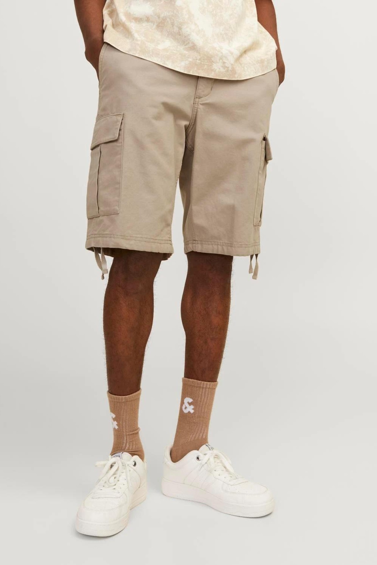 JACK&JONES 12248685 6 CEPLI YANLAR PUSKULLU KARGO SHORT