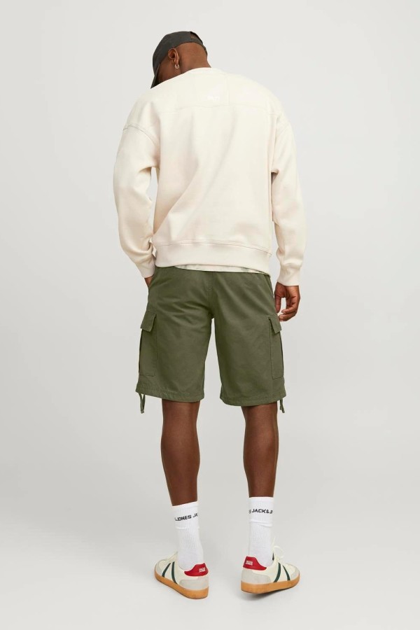 JACK&JONES 12248685 6 CEPLI YANLAR PUSKULLU KARGO SHORT