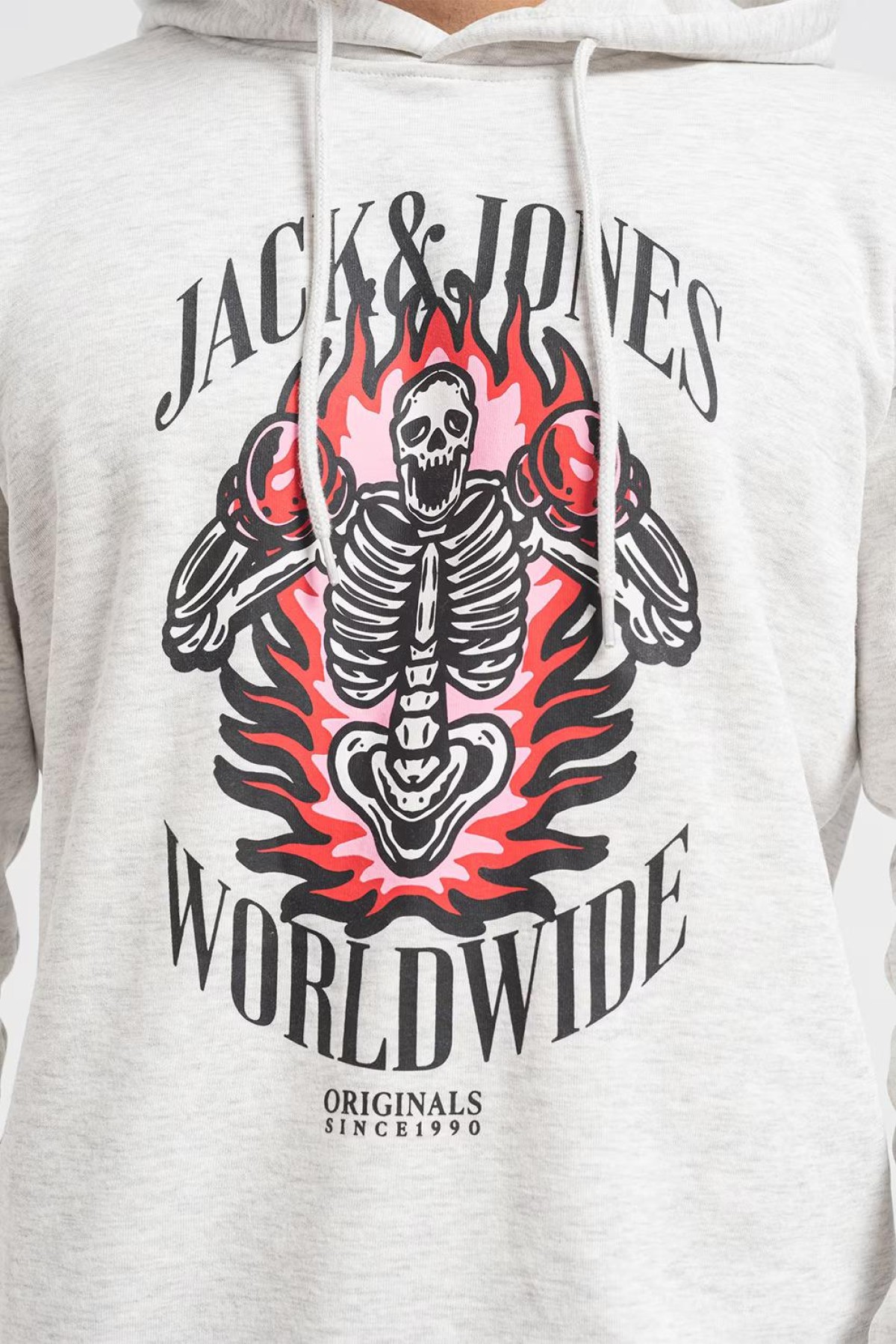 JACK&JONES 12248898 BASKILI KAPUSONLU SARDONLU SWEATSHIRT JACK&JONES 12248898 BASKILI KAPUSONLU SARDONLU SWEATSHIRT