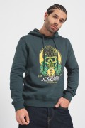 JACK&JONES 12248898 BASKILI KAPUSONLU SARDONLU SWEATSHIRT