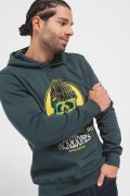 JACK&JONES 12248898 BASKILI KAPUSONLU SARDONLU SWEATSHIRT