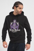 JACK&JONES 12248898 BASKILI KAPUSONLU SARDONLU SWEATSHIRT