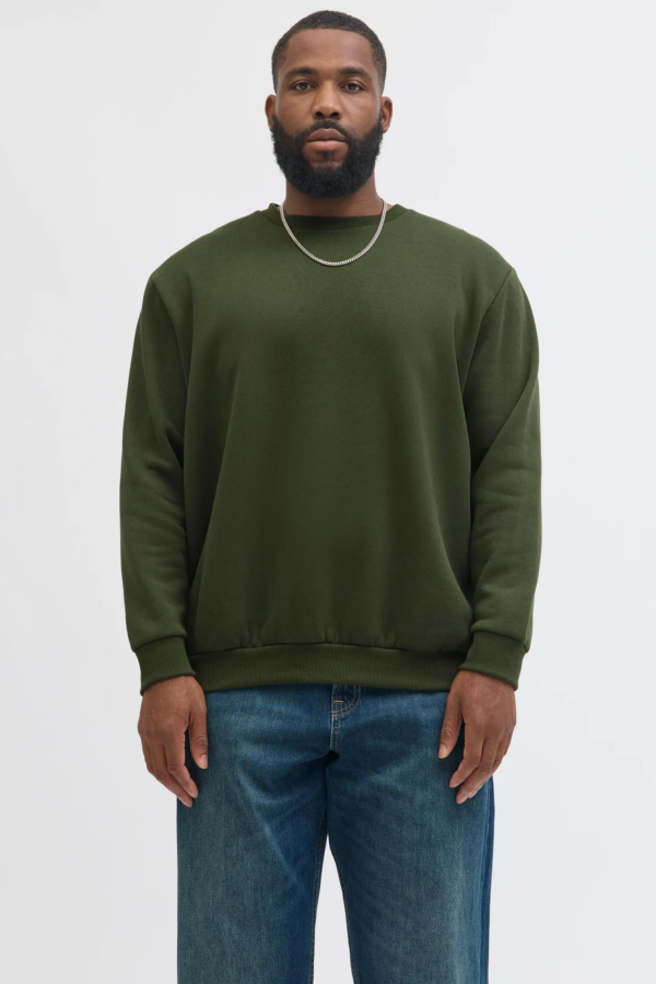 JACK&JONES 12250594 JJEBRADLEY 0 YAKA BATTAL BUYUK BEDEN SWEAT JACK&JONES 12250594 JJEBRADLEY 0 YAKA BATTAL BUYUK BEDEN SWEAT