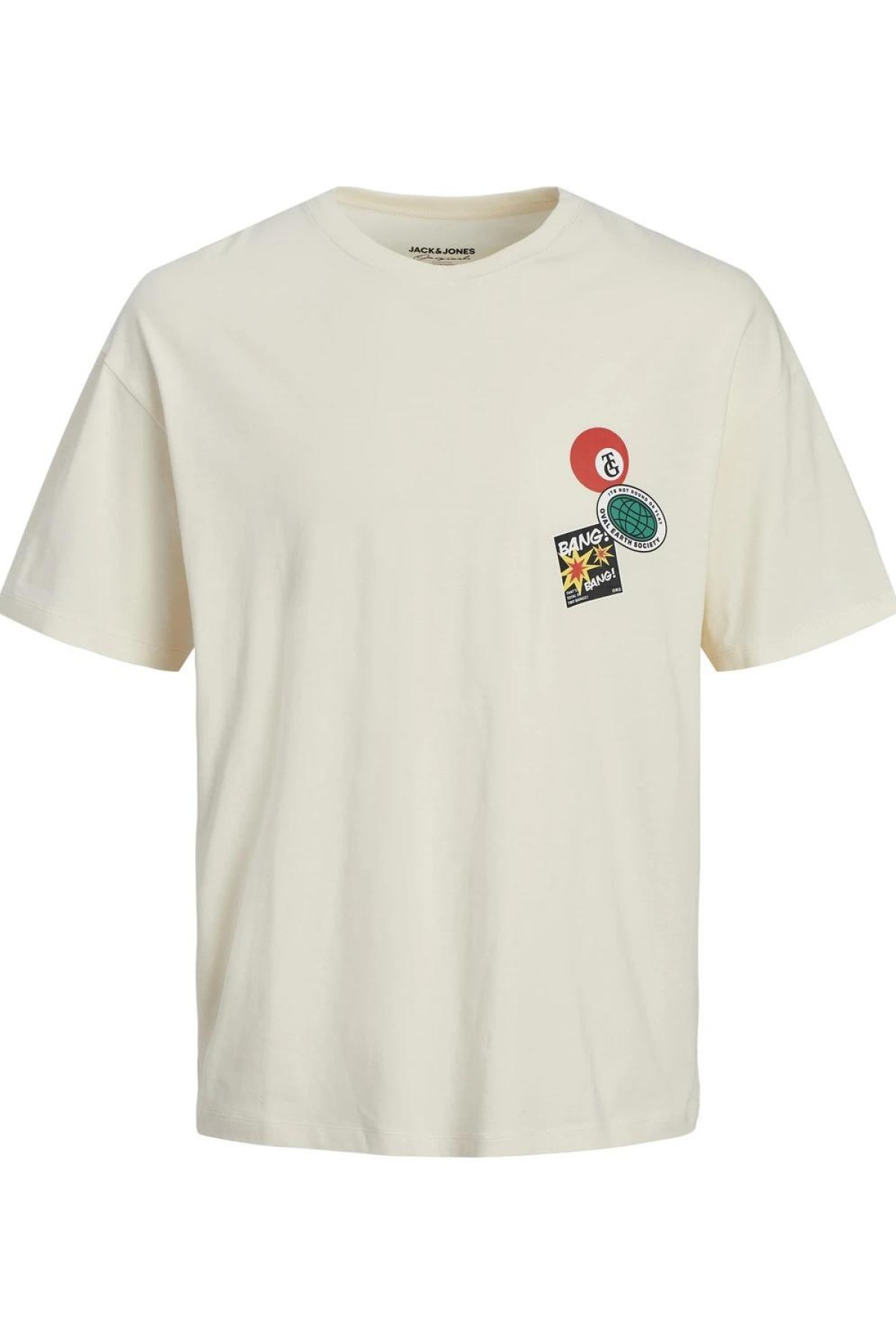 JACK&JONES 12254175 BASKILI 0 YAKA KISA KOL TSHIRT JACK&JONES 12254175 BASKILI 0 YAKA KISA KOL TSHIRT