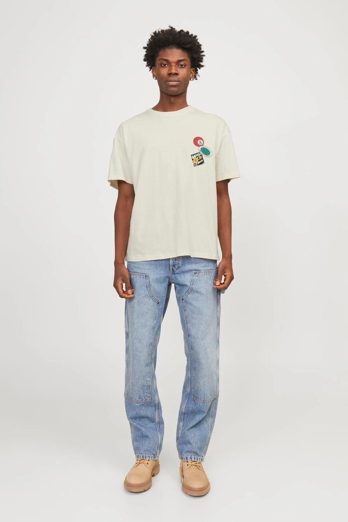 JACK&JONES 12254175 BASKILI 0 YAKA KISA KOL TSHIRT JACK&JONES 12254175 BASKILI 0 YAKA KISA KOL TSHIRT